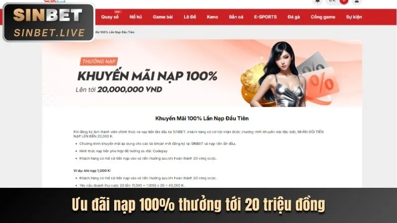 Các loại khuyến mãi CO88
